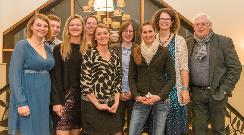 IBLA Team: From left to right: Dr. Hanna Heidt, Jemp Schweigen, Dr. Stéphanie Zimmer; Gilles Altmann, Sonja Kanthak, Laura Leimbrock, Julie Mousel, Evelyne Stoll, Rudolf Leifert